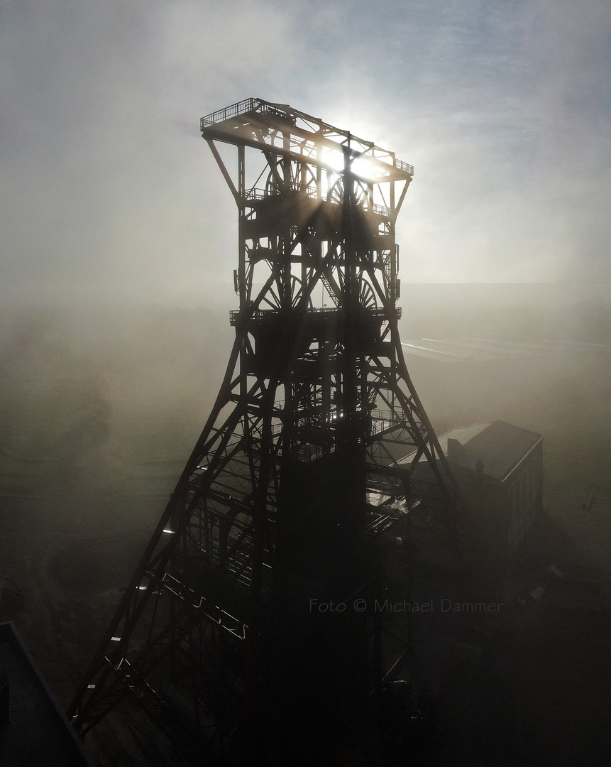 Bergwerk Consolidation im Nebel 