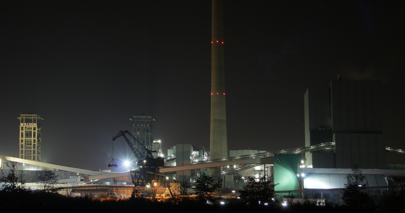 Bergwerk Duisburg-Walsum (wird geschlossen), am 17.01.2007, nach 22:00 Uhr