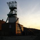 Bergwerk im Sonnenuntergang