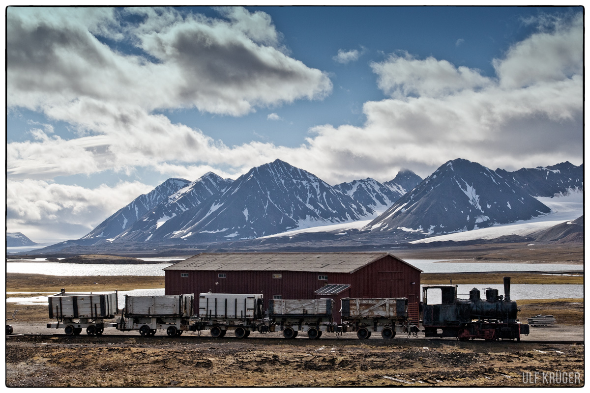 Bergwerksbahn in Ny Ålesund auf Spitzbergen