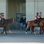 Berittene Polizei im Berner Linienverkehr