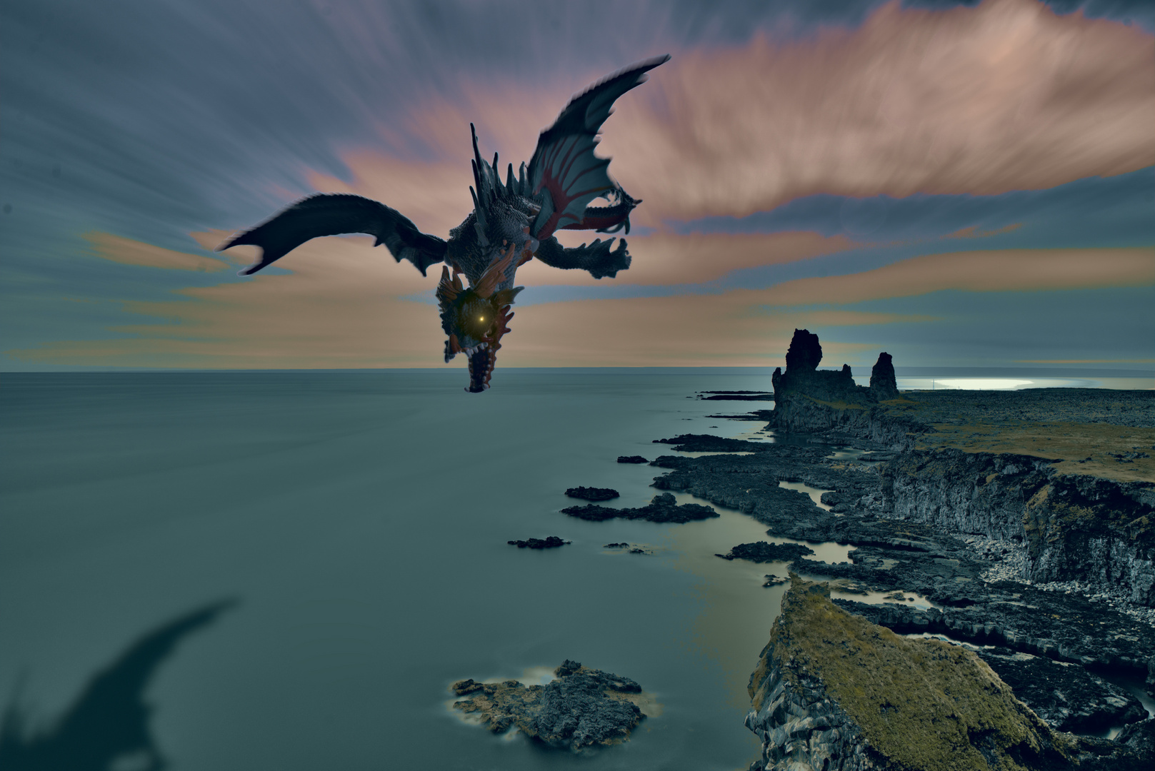 Berk's Drachen vor Island