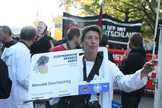 Berlin 22.9.2007 Demonstration gegen Überwachungsstaat