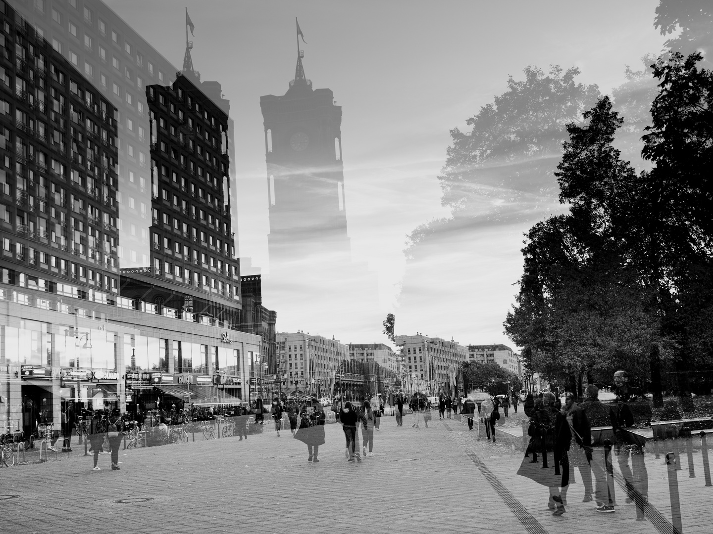 Berlin Alexanderplatz am Abend