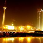 Berlin Alexanderplatz bei Nacht