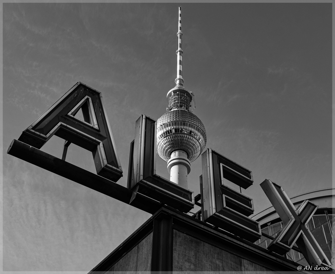 Berlin - Alexanderplatz - Ostalgie schwarz / weiß