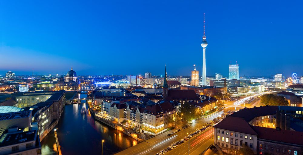 Berlin at night