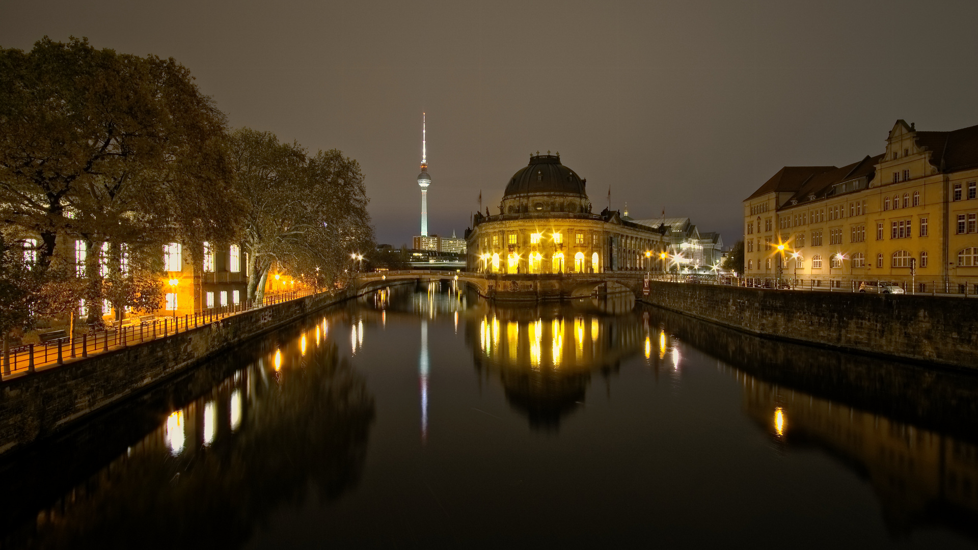 Berlin at night Bode Museum