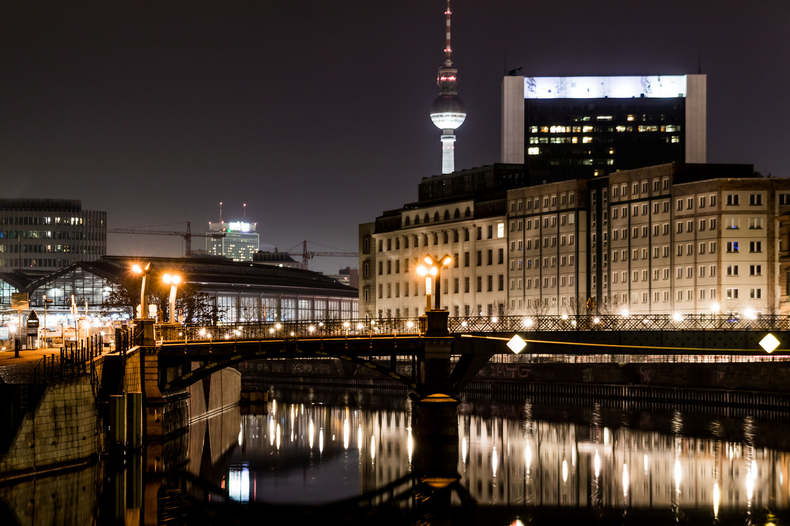 "Berlin bei Nacht" Hugo-Preuß-Brücke