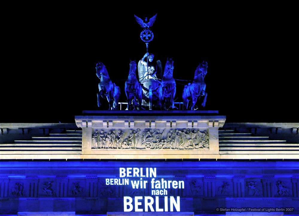 Berlin, Berlin, wir fahren nach Berlin Festival of Lights 2007 Foto & Bild architektur