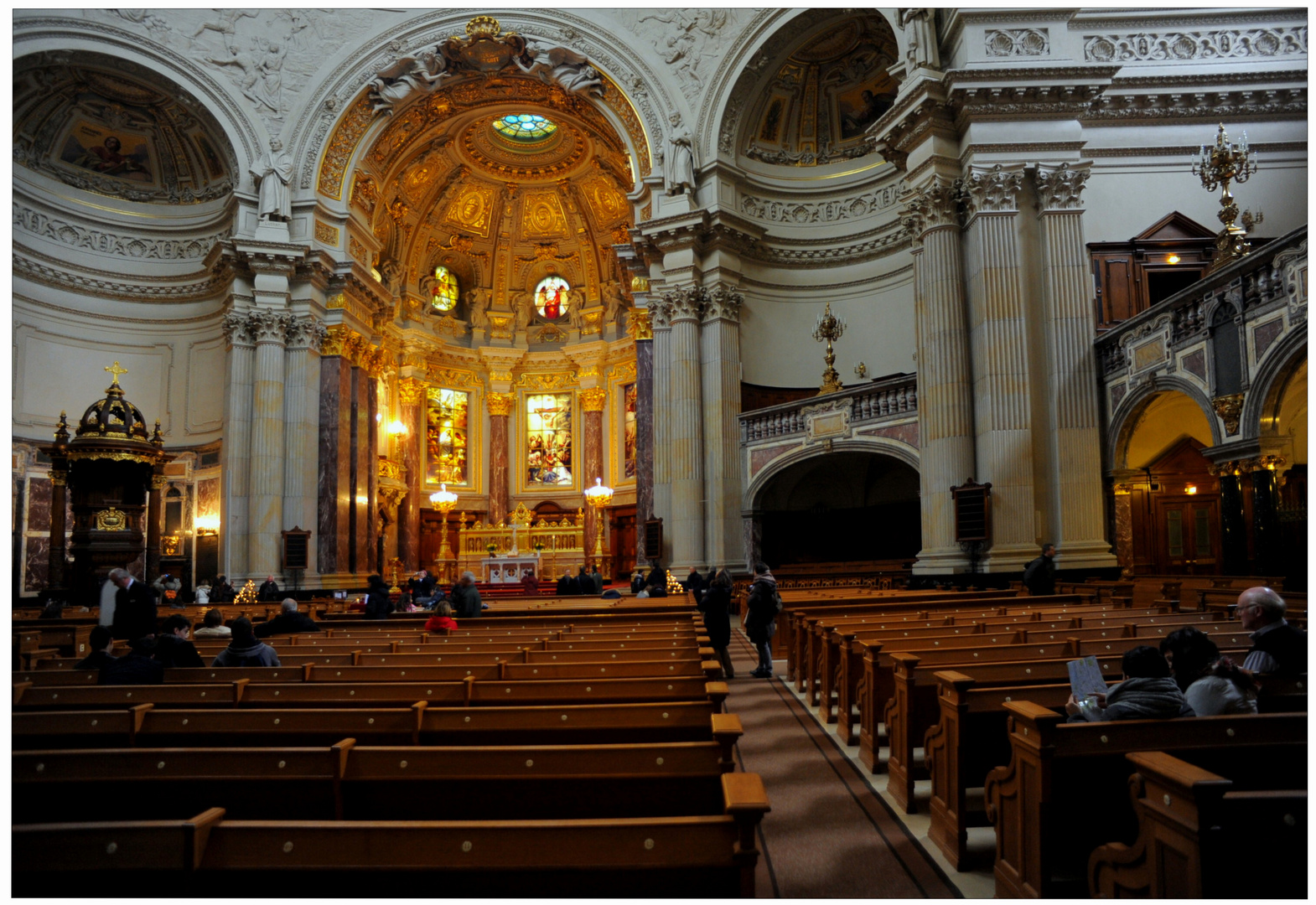 Berlin, Berliner Dom - Innenansicht (Catedral de Berlín - interior)