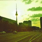 Berlin - Blick auf die Karl-Marx-Allee Richtung Fernsehturm