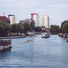 Berlin - Blick über die Spree / Historischer Hafen