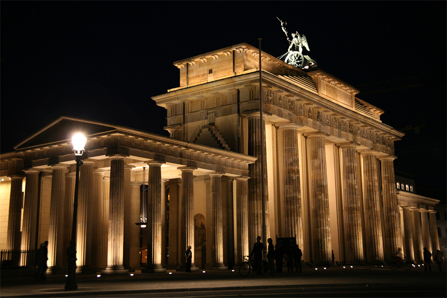 Berlin Brandenburger Tor bei Nacht