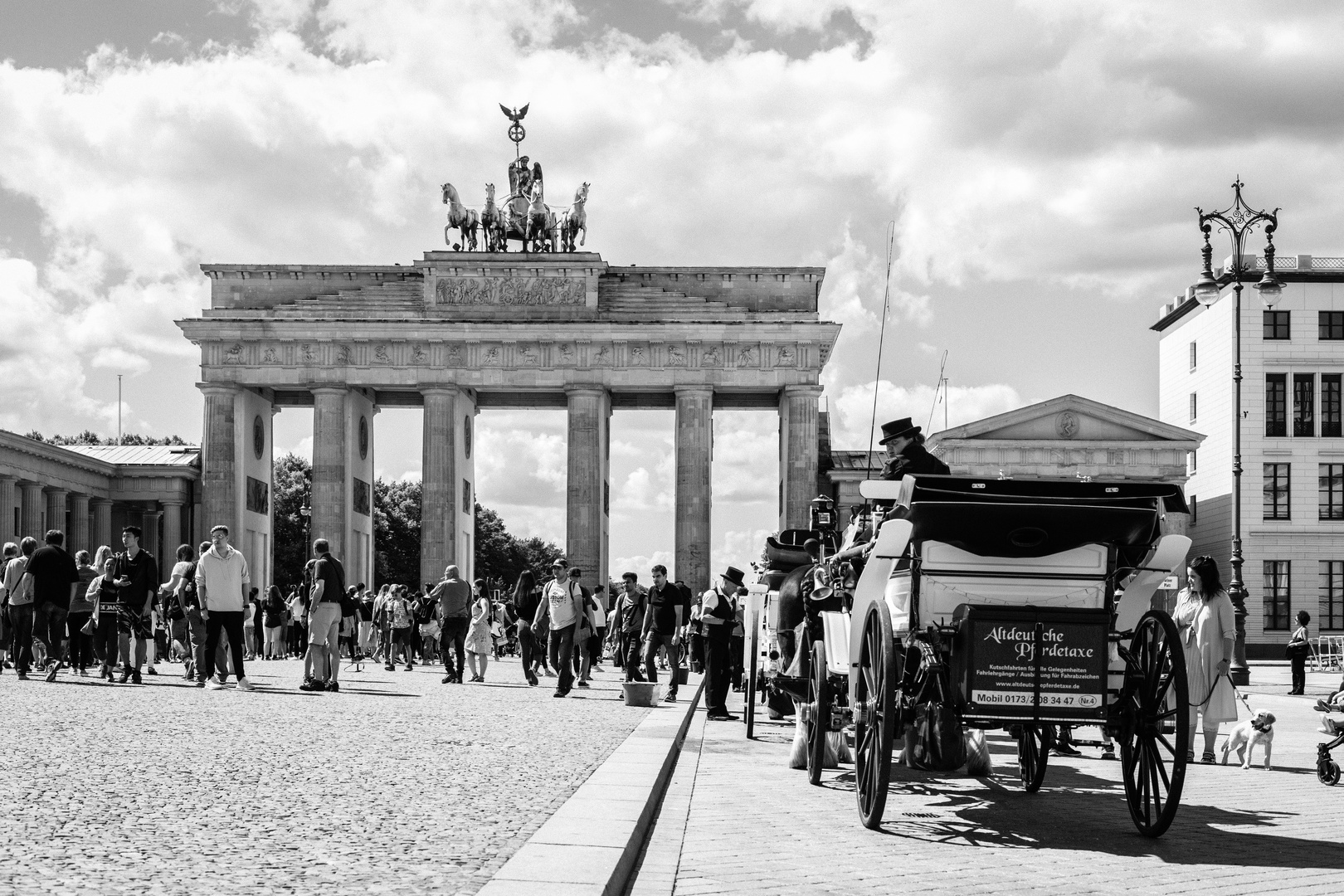 Berlin Brandenburger Tor in s/w