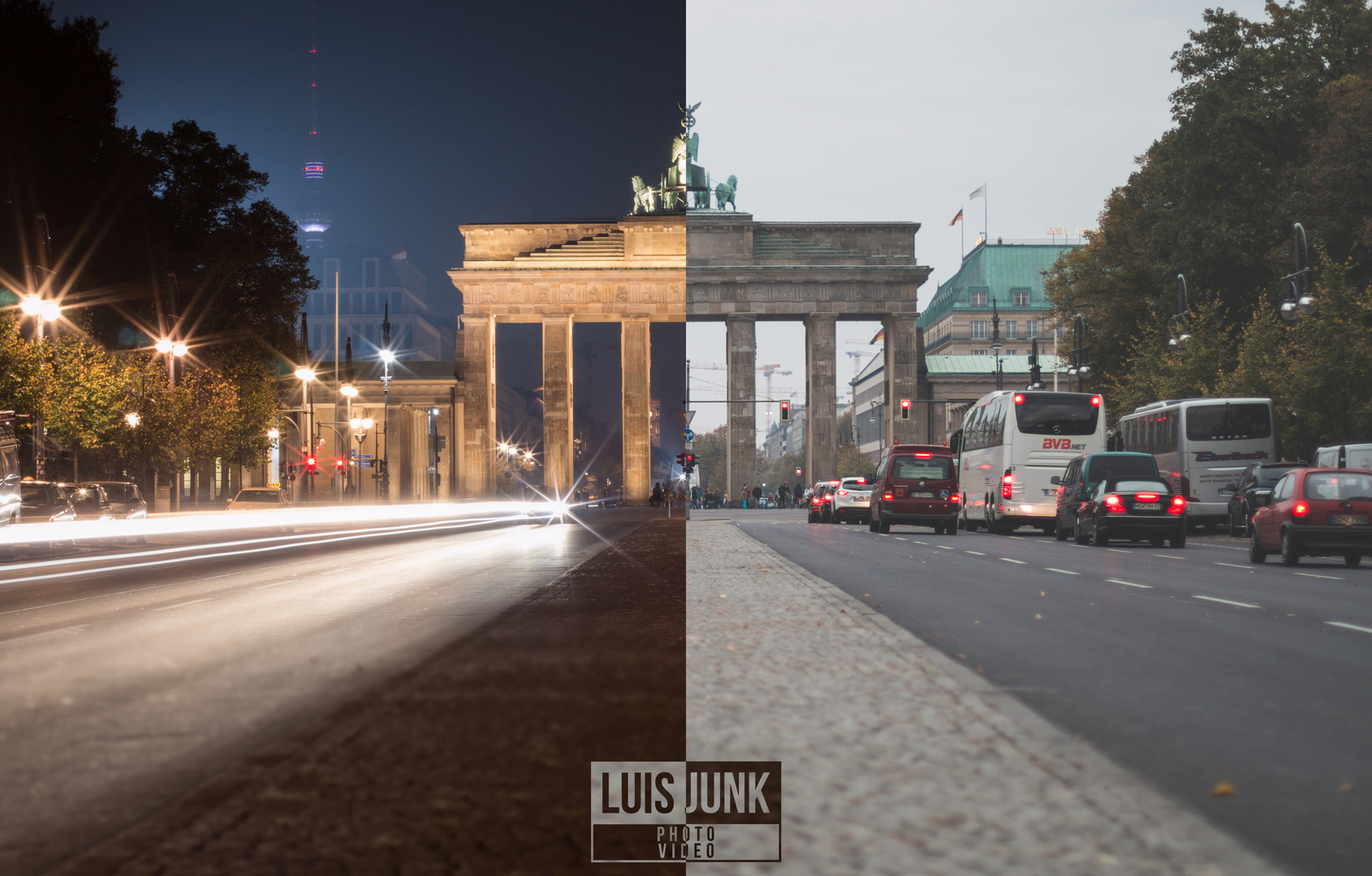 Berlin Brandenburgertor - Night // Day