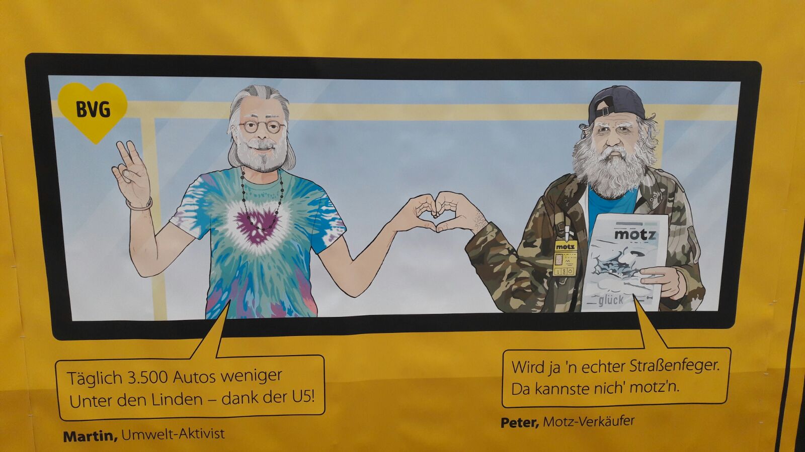 Berlin BVG Werbung um Akzeptanz für Bautätigkeit