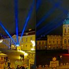 Berlin Charlottenburg Weihnachtsmarkt Scheinwerfer (3D-X-View)