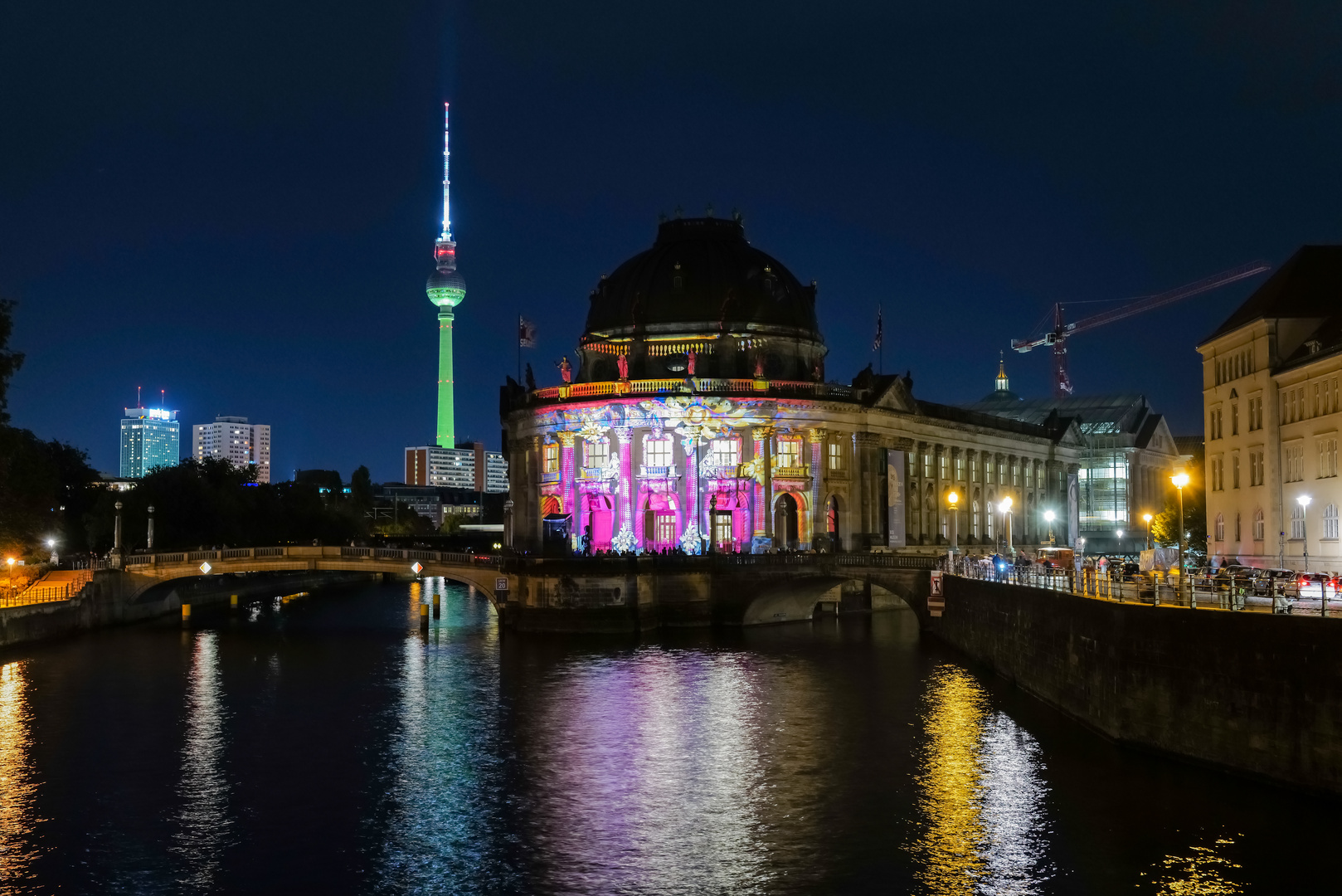 Berlin colors at night