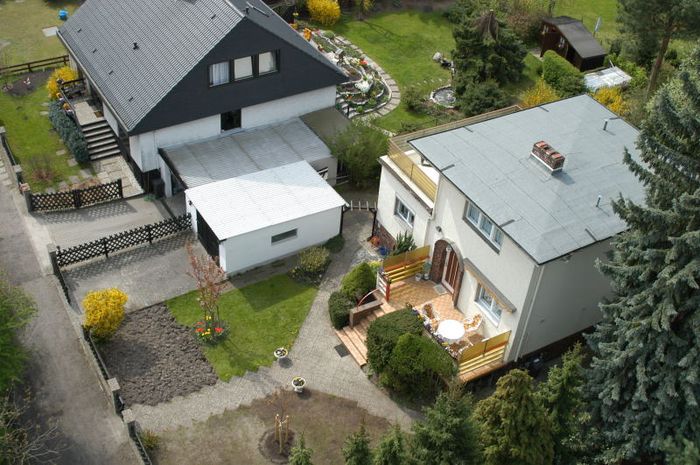 Berlin Dach Detailansicht Einfamilienhaus