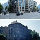 Berlin, die Mauer an der Bernauer Straße 2014 und 1961