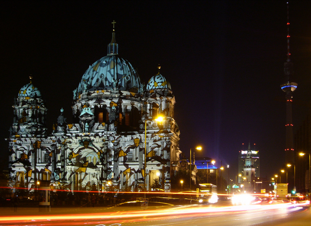 Berlin Domplatz bei Nacht