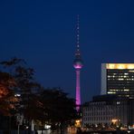 Berlin Festival of Lights 2012 - Fernsehturm in pink