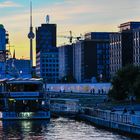 Berlin-F.hain EastSideGallery Blaue Stunde