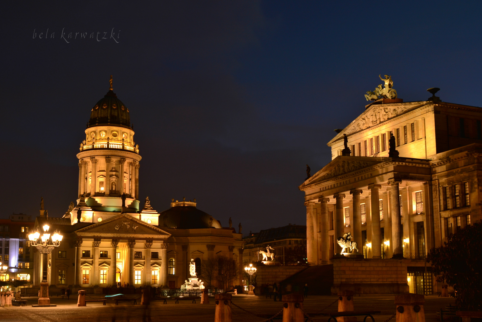 Berlin - Gendarmenmarkt bei Nacht