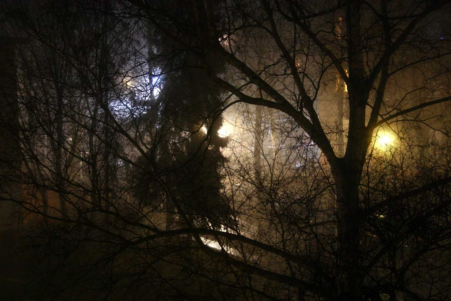 Berlin im Nachtnebel