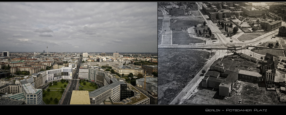 Berlin im Weitwinkel - " Potsdamer Platz - Heute und Damals "