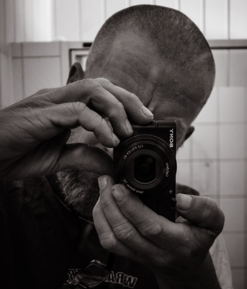 Berlin, July 2014: Self with small camera