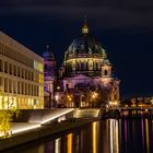 Berlin Kathedrale and the Humboldt Forum at Night