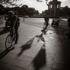  Berlin, Mai 2016: Siegessäule, Radfahrer