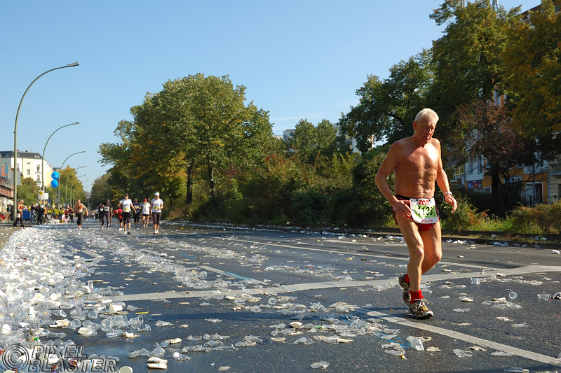 BERLIN-MARATHON bei Kilometerpunkt 20