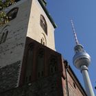 Berlin - Marienkirche vor Fernsehturm