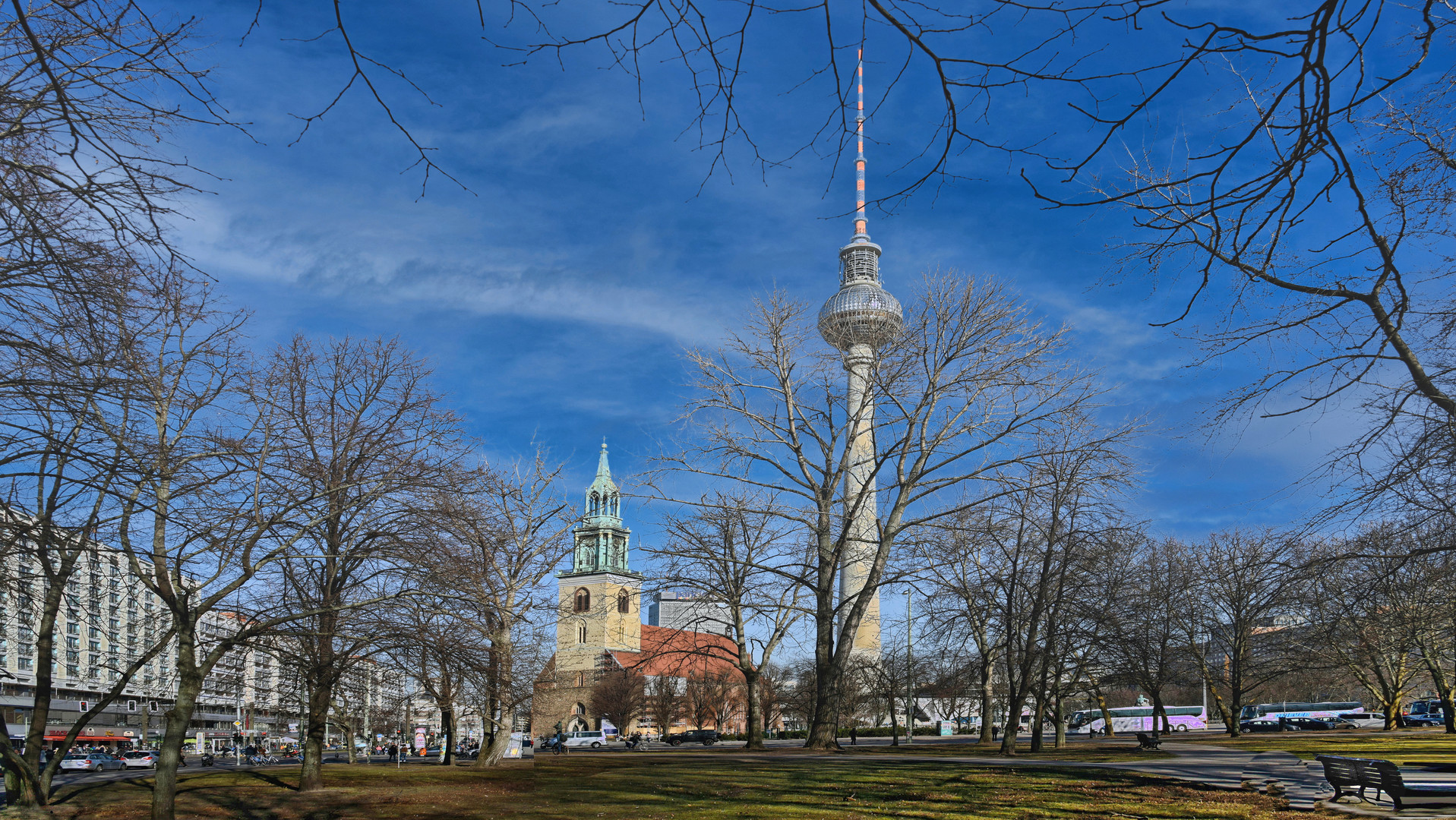 Berlin Mitte   - Fernsehturm am Alexanderplatz -