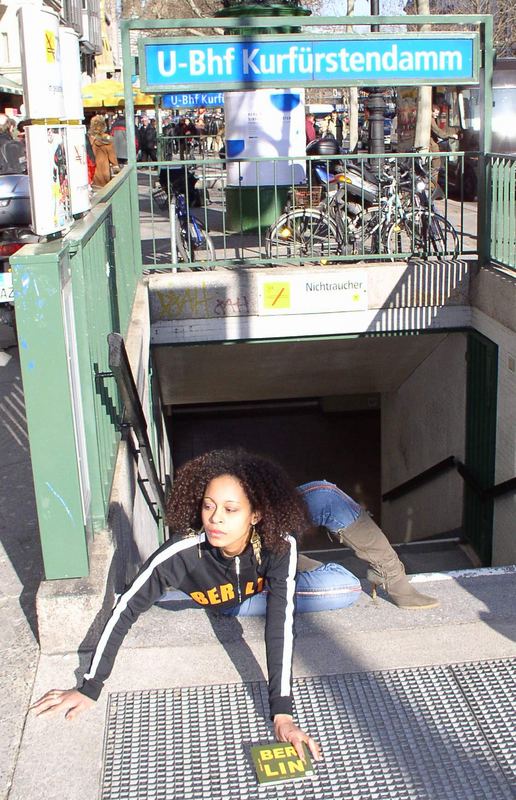 Berlin Music Girl crawling underground