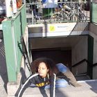 Berlin Music Girl crawling underground