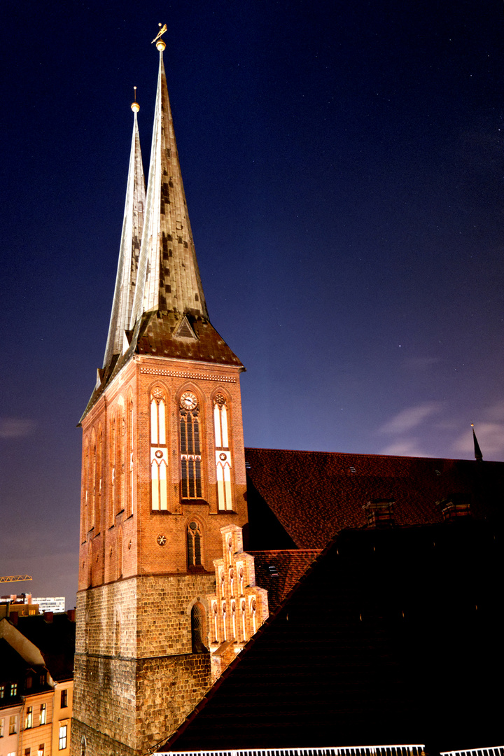 Berlin Nachts Nikolaikirche