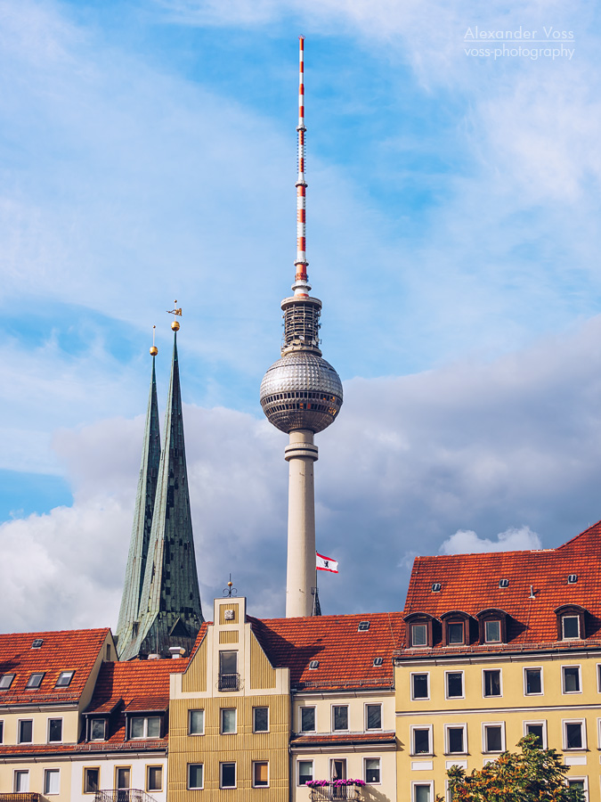 Berlin - Nikolaiviertel / Fernsehturm