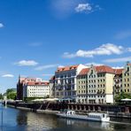 BERLIN NIKOLAIVIERTEL MIT SPREE UND BERLINER DOM UND NIKOLAIKIRCHE UND FERNSEHTURM