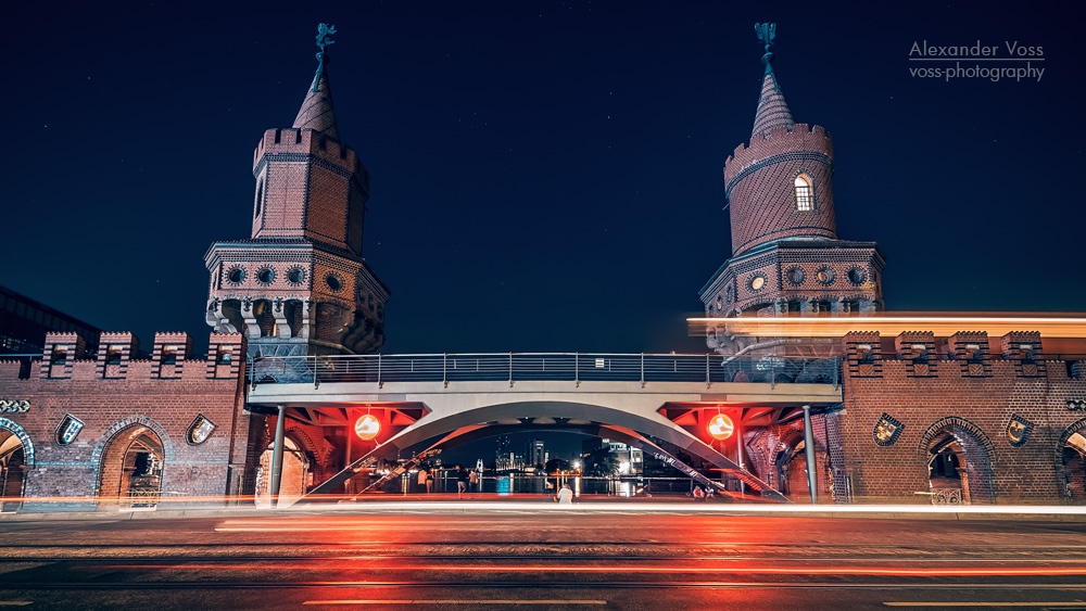 Berlin - Oberbaumbrücke bei Nacht