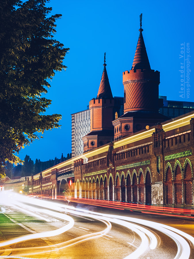 Berlin - Oberbaumbrücke bei Nacht