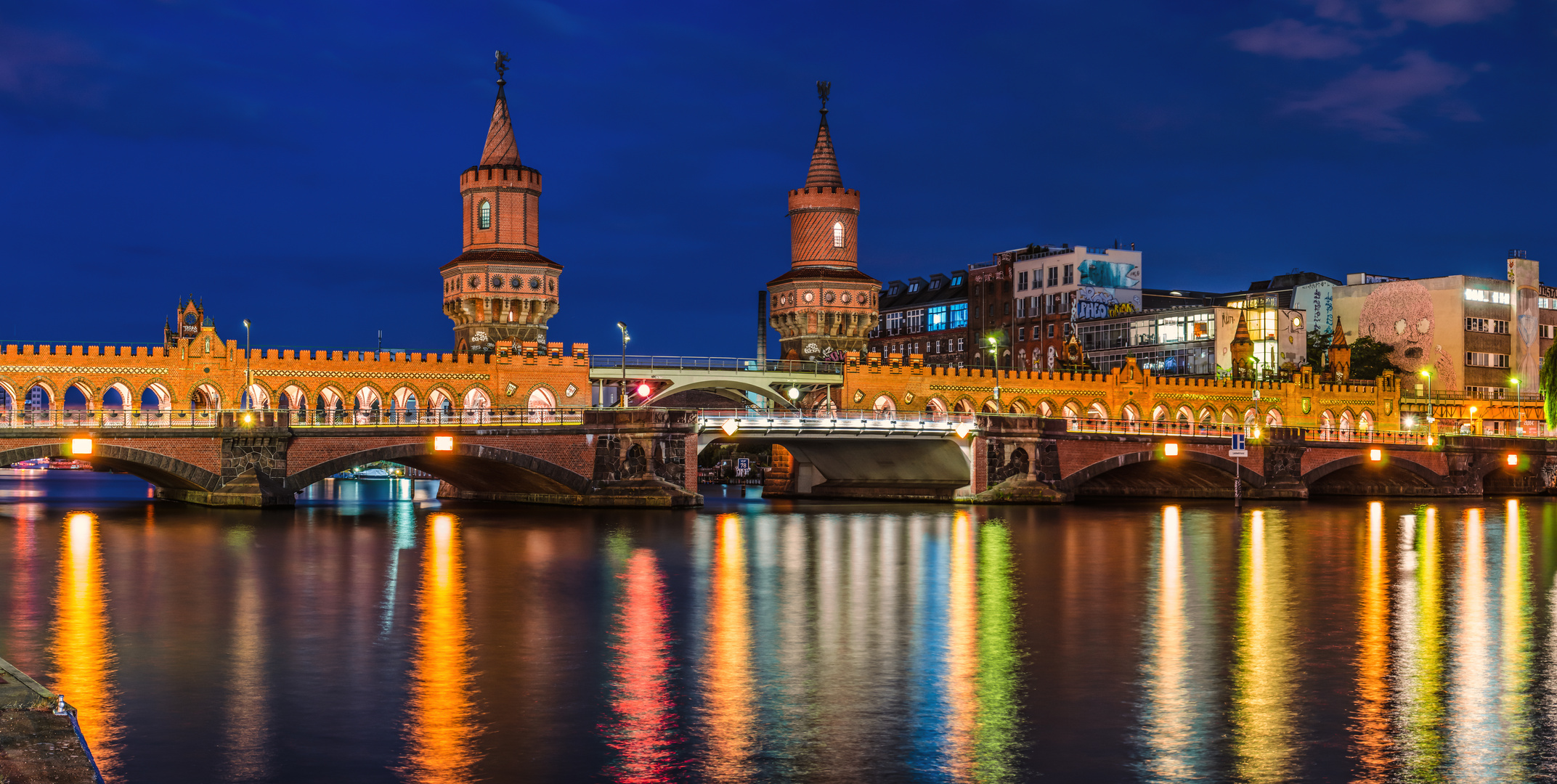 Berlin Oberbaumbrücke Panorama