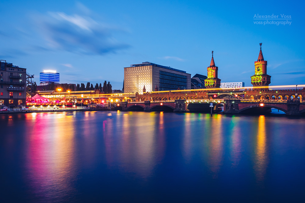 Berlin - Oberbaumbrücke / Spree-Panorama