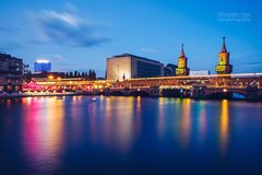 Berlin - Oberbaumbrücke / Spree-Panorama