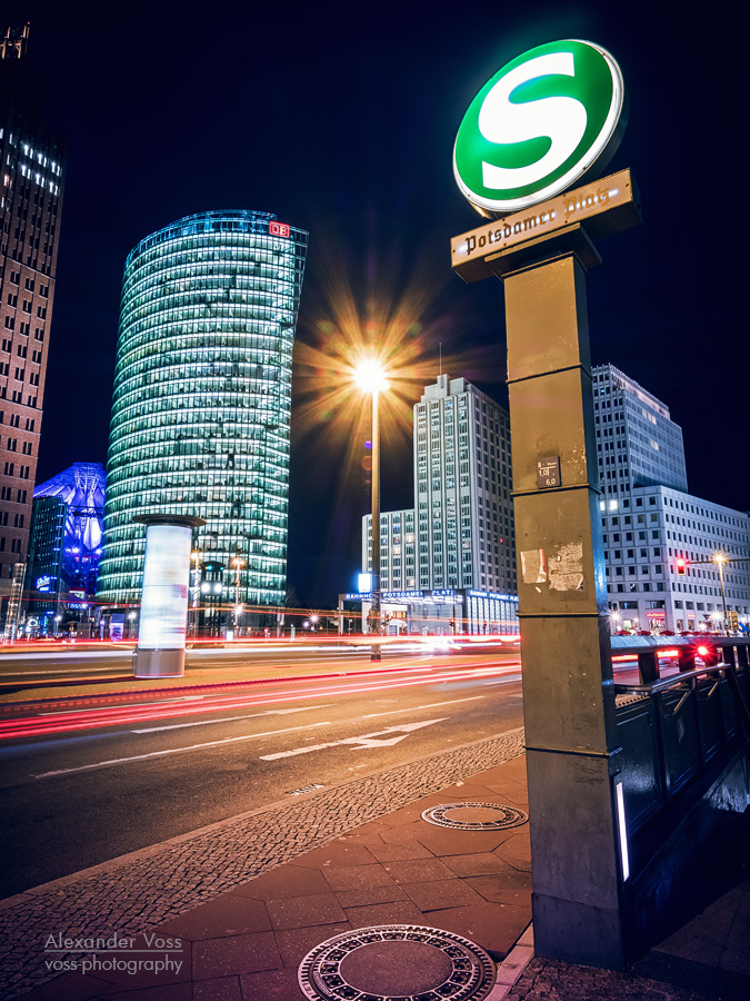 Berlin - Potsdamer Platz bei Nacht