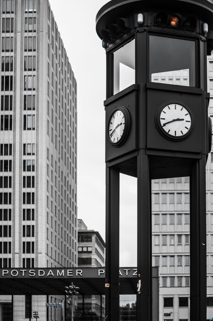 Berlin, Potsdamer Platz, historische Ampel