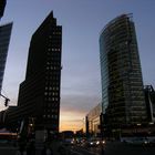 Berlin Potsdamer Platz in Abenddämmerung